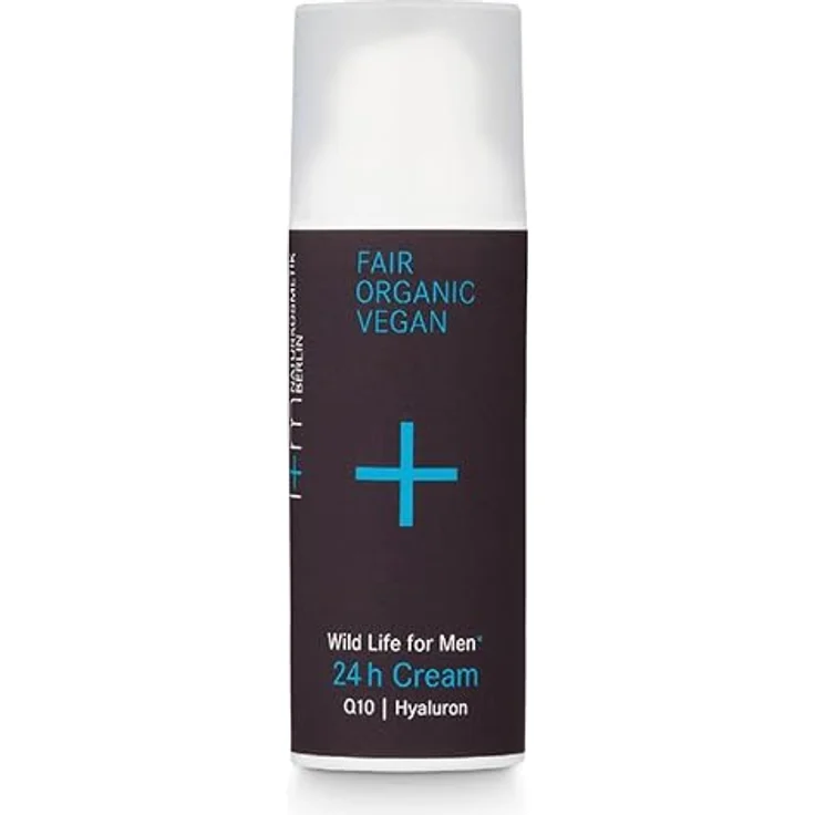 i+m Naturkosmetik 24h Cream 50ml · Beruhigende & feuchtigkeitsspendende Herren Gesichtscreme mit Hyaluronsäure & Q10 · Hautpflege für trockene Haut · Vegan, Naturkosmetik – Bild 2