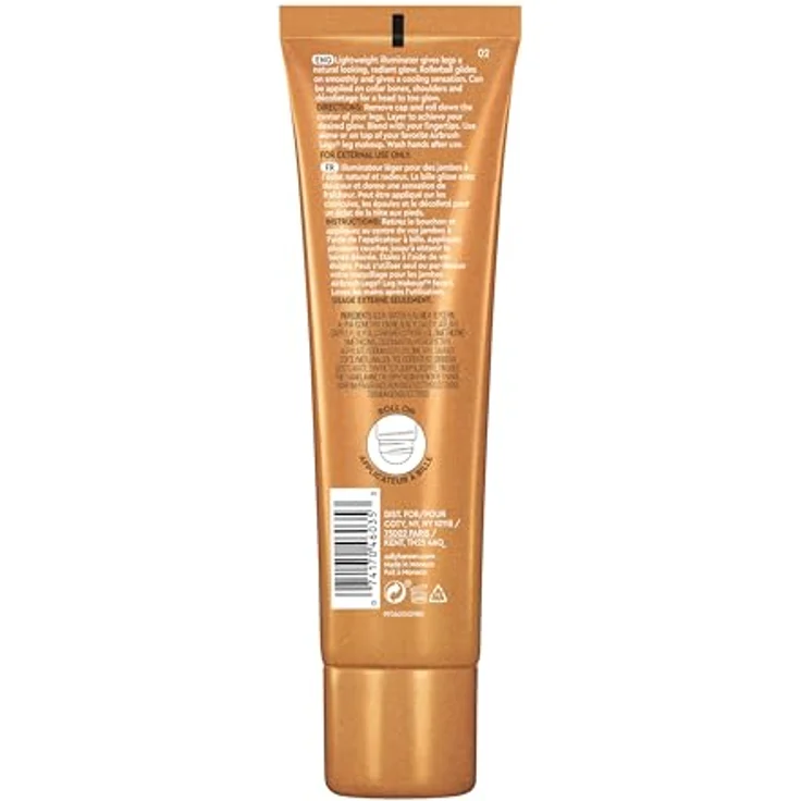 Sally Hansen Airbrush Legs Selbstbräuner-Präparat mit Applikator, Golden Glow, 100 ml - gleichmäßige Bräune, schnelltrocknend, für elastische und weiche Haut – Bild 2