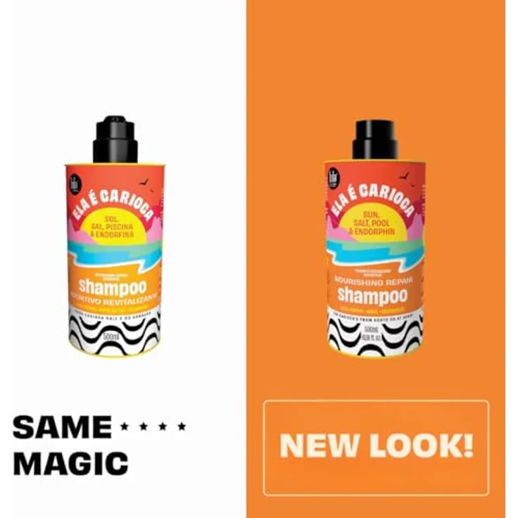 Lola Ela É Carioca Shampoo, intensive Feuchtigkeit, sulfatfrei, tropischer Duft, 500 g, geeignet für alle Haartypen – Bild 2