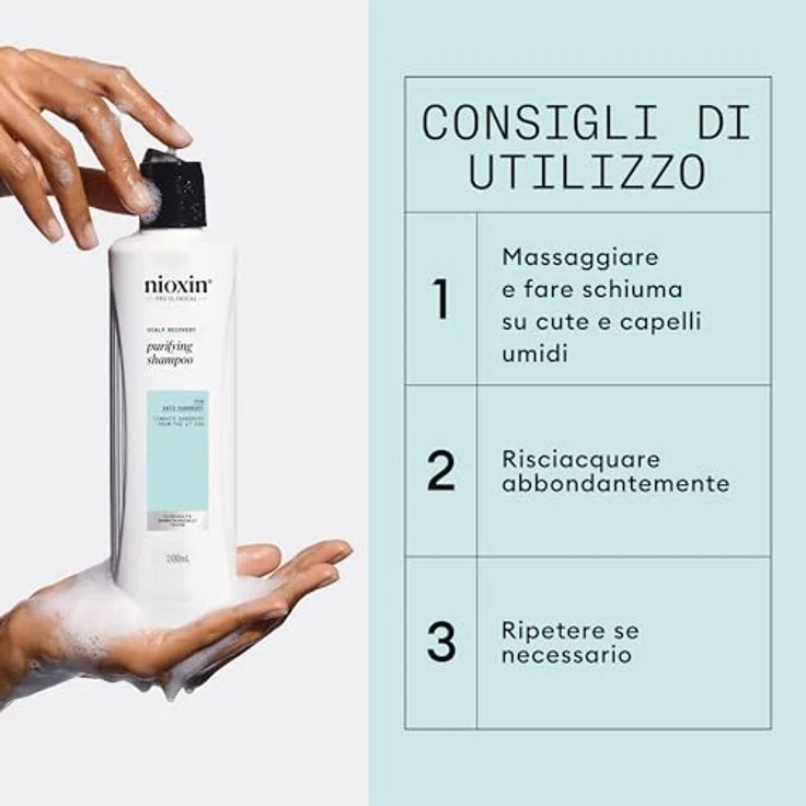 NIOXIN Scalp Recovery Purifying Shampoo, Anti-Schuppen Shampoo für gereizte Kopfhaut (1 l) – Bild 5