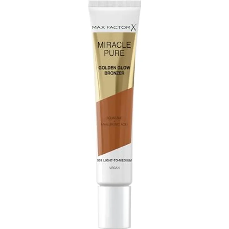 Max Factor Miracle Pure Bronzer 001 Light to Medium 15 ml, Bräunung, Hervorhebung und Konturierung, strahlendes Finish, gesunder Glanz
