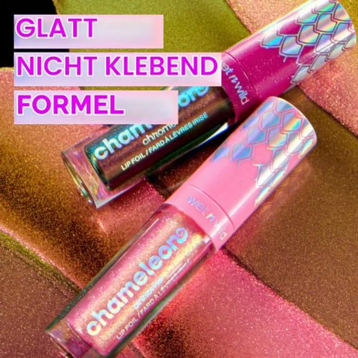 Wet n Wild Chameleon Chrome Lip Foil Lipgloss, holografischer Effekt, 3 ml – Bild 4