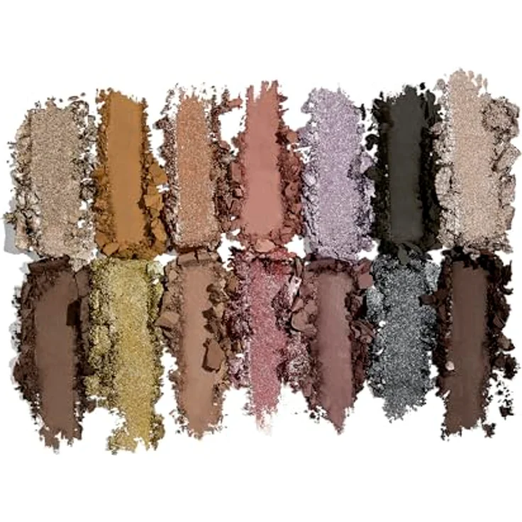 Sigma Beauty Cool Neutrals Lidschatten-Palette, 14 kühl getönte Farben mit doppeltem Pinsel und Spiegel im Set – Bild 3
