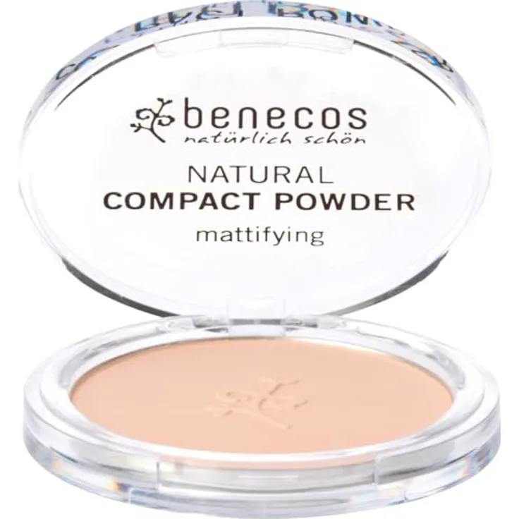 benecos Compact Powder sand, Bio-Zertifizierung, 162 gr Packungsmenge