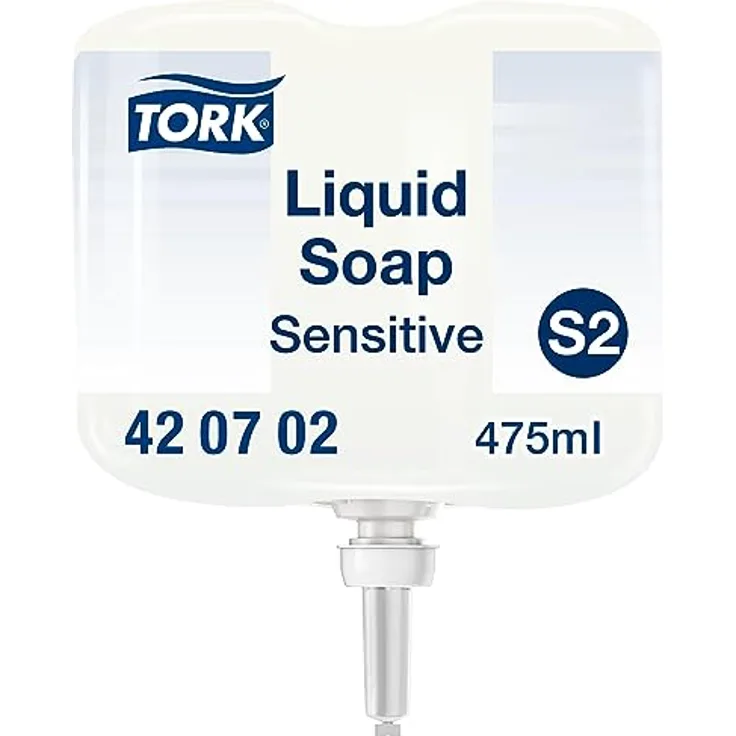 Tork Sensitive Hand Mini Flüssigseife S2, dermatologisch getestet, 475 ml, 420702