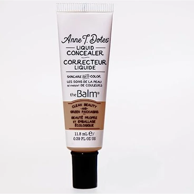 theBalm Anne T. Dotes Liquid Concealer, 11,8 ml, Farbe 42, feuchtigkeitsspendend mit Hyaluronsäure und Antioxidantien – Bild 1