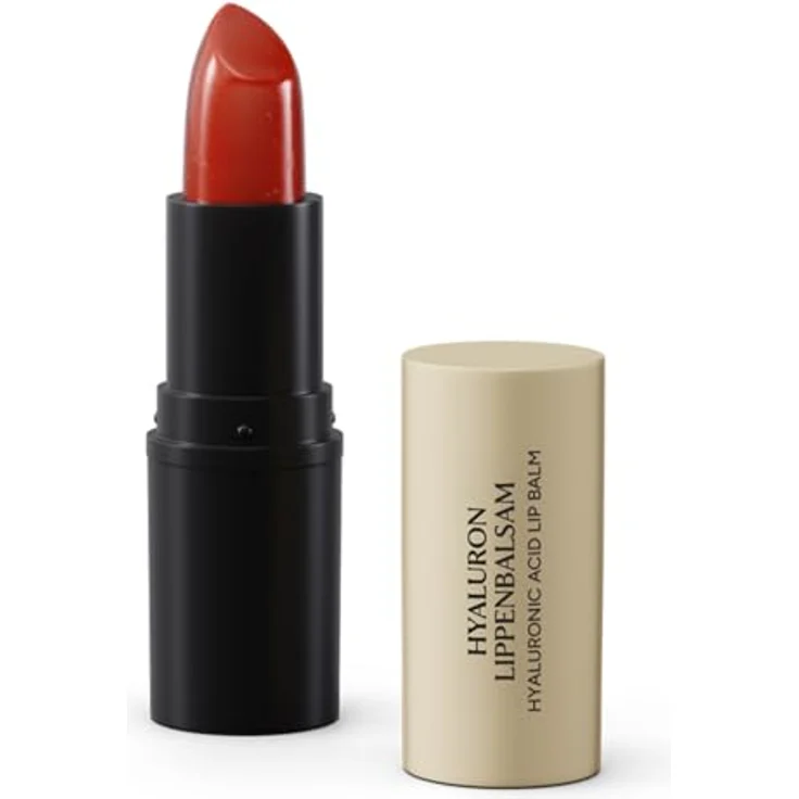 JUNGLÜCK Hyaluron Lippenbalsam Pfirsich, Vegan | Getönter Lippenpflegestift mit Vanilleduft und BIO Aloe Vera für geschmeidige, weiche Lippen – Bild 1