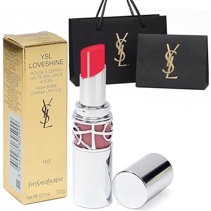 Yves Saint Laurent Loveshine Lipstick feuchtigkeitsspendender Lipgloss für Damen, 3.2 g, Farbe 163 Raspberry Crush