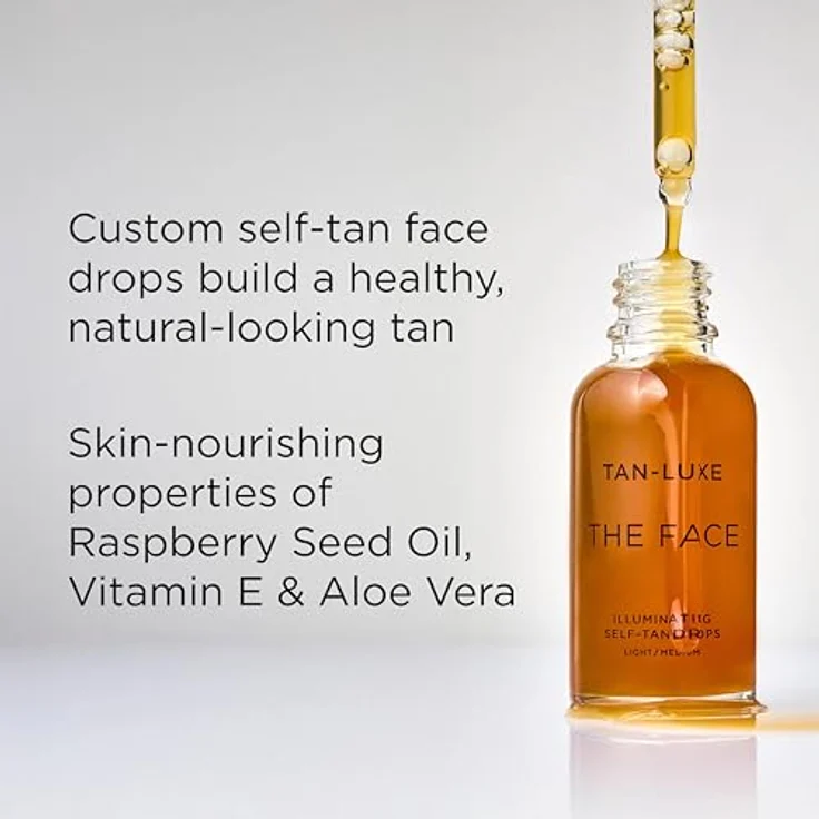 Tan Luxe THE FACE Selbstbräuner-Tropfen, mittel, tierversuchsfrei und vegan, 10 ml für individuelle Gesichtsbräunung – Bild 4