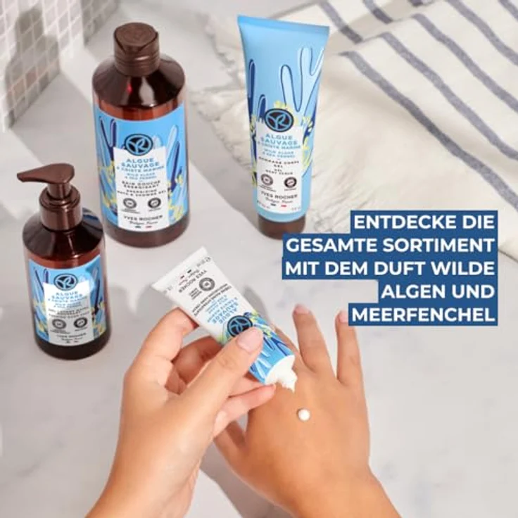 Yves Rocher BAIN DE NATURE Duschbad Algue Sauvage & Criste Marine, Bourbon-Vanille Duft, 93% natürliche Inhaltsstoffe, 400 ml – Bild 5