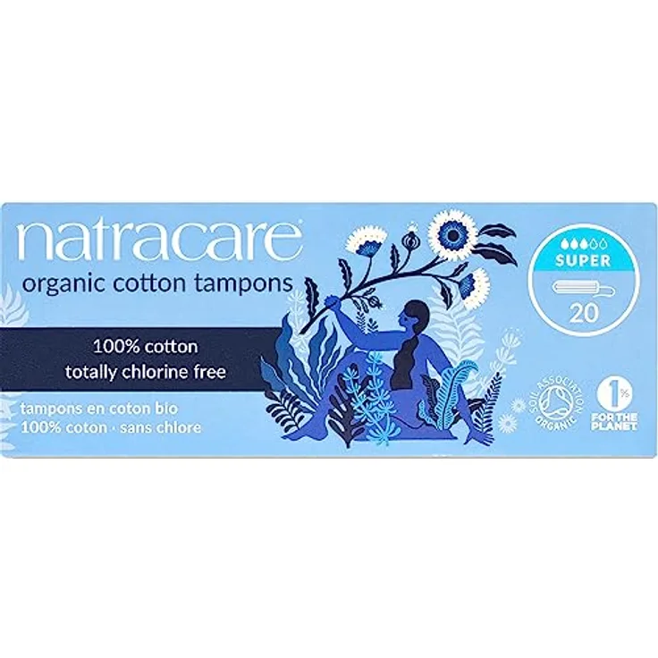 Natracare Organic Non Applicator Tampons Super 20 Per Pack