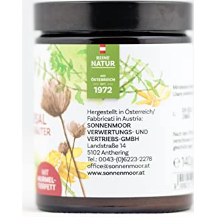 SonnenMoor Moor- und Kräutercreme mit Murmeltierfett 140g - natürliche Murmeltiersalbe, wohltuende Einreibung für Rücken und Gelenke – Bild 3