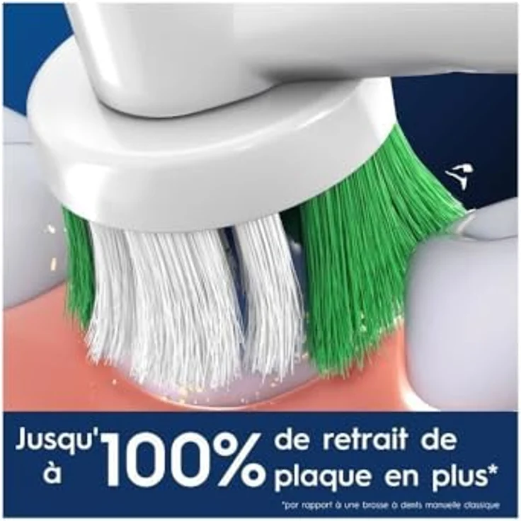 Oral-B Pro Precision Clean Aufsteckbürsten, 4 Stück, für optimale Zahnreinigung mit X-förmigen Filamenten und Indikatorwechsel – Bild 2