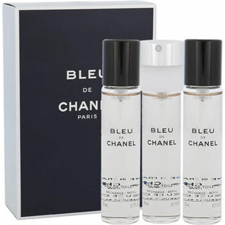 Chanel Bleu de Chanel Pour Homme Twist and Spray Eau de Toilette (EdT) Refill Set 3 x 20 ml – Bild 1