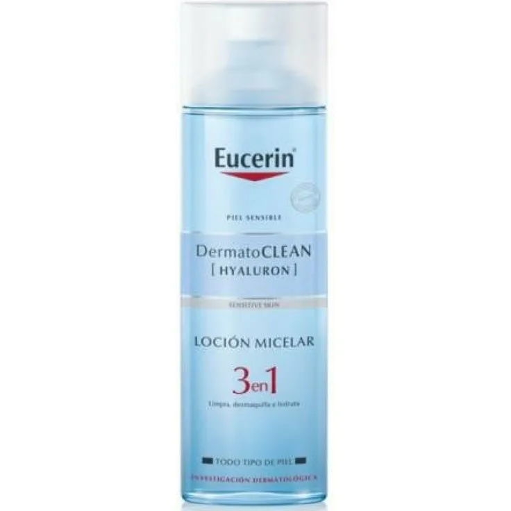 Eucerin Eucerin Dermatoclean 3en1 Locion Micelar Limpiadora 200 ml mit reinigender und feuchtigkeitsspendender Wirkung für alle Hauttypen