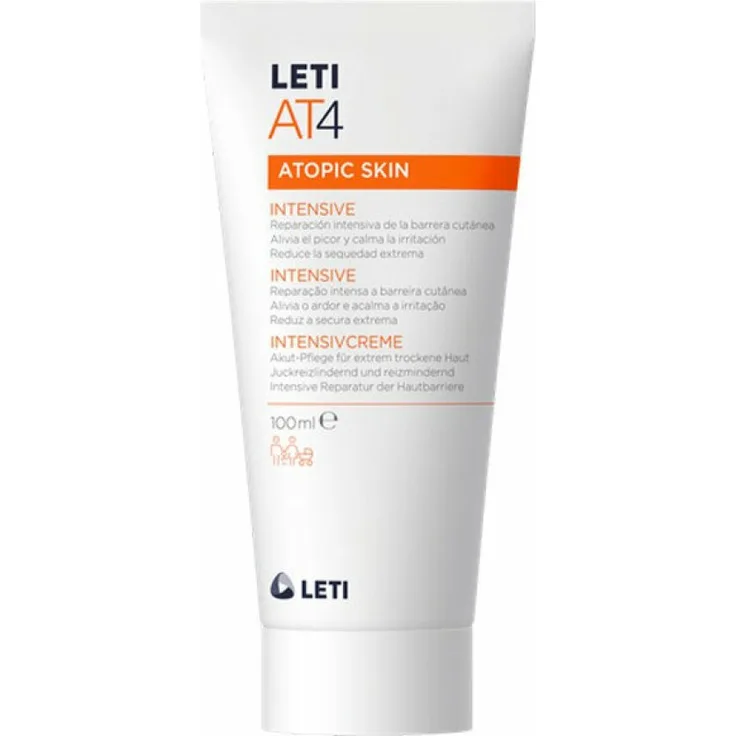 LETI Pharma leti AT4 Intensivcreme Gesichtspflege 100 ml mit pflegender Wirkung
