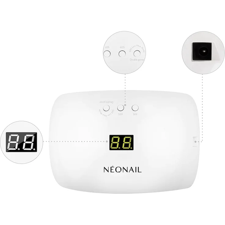 Neonail Accessoires LED Lampe 22W 48W mit Display Nagellacktrockner Nageldesign – Bild 1
