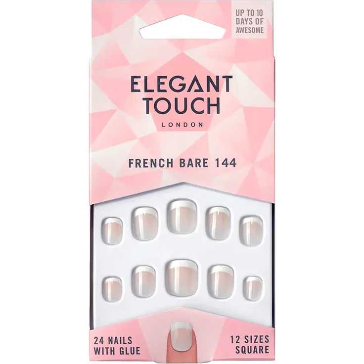 Elegant Touch Artificial Nails French Nails - 144 XS Bare Kunstnägel