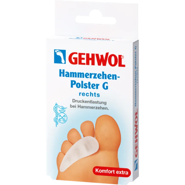 Gehwol Hammerzehen Polster Gel rechts
