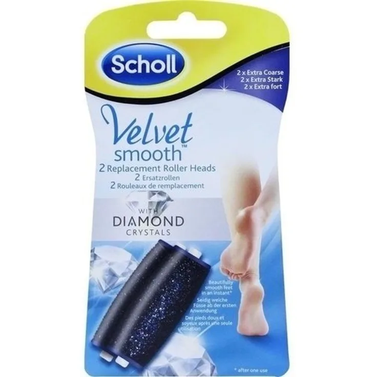 Scholl Velvet smooth Expr.Pedi Ersatzro.ex.stark 2 St.