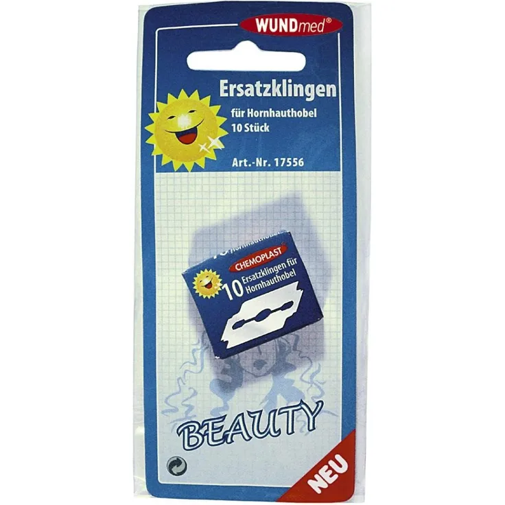Wundmed Ersatzklingen für Hornhauthobel 10 Stück