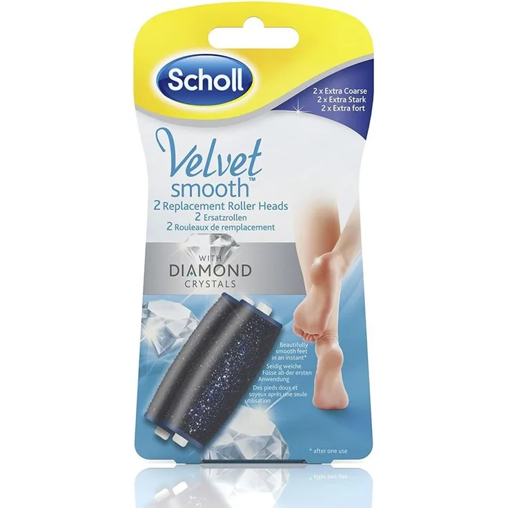 Scholl Velvet Smooth Express Pedi Nachfüllrollen Extra Stark 2er