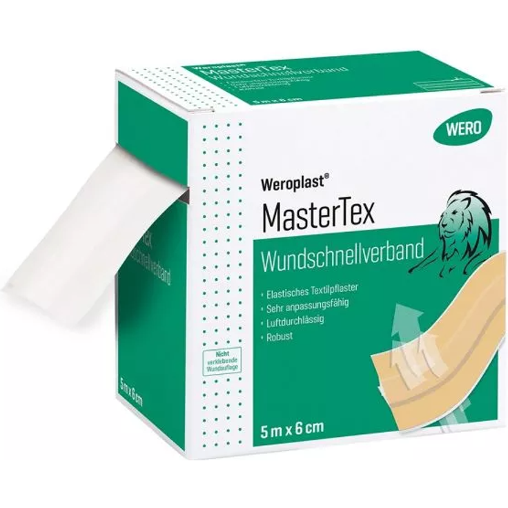 Wero Wundschnellverband Weroplast MasterTex 5m x 6cm