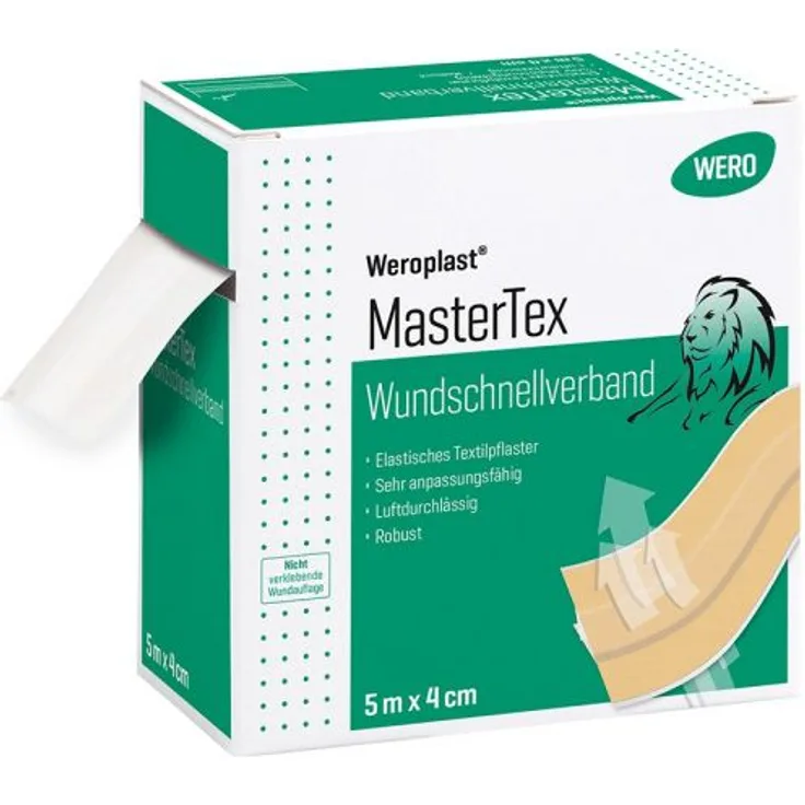 Wero Wundschnellverband Weroplast MasterTex 5m x 4cm