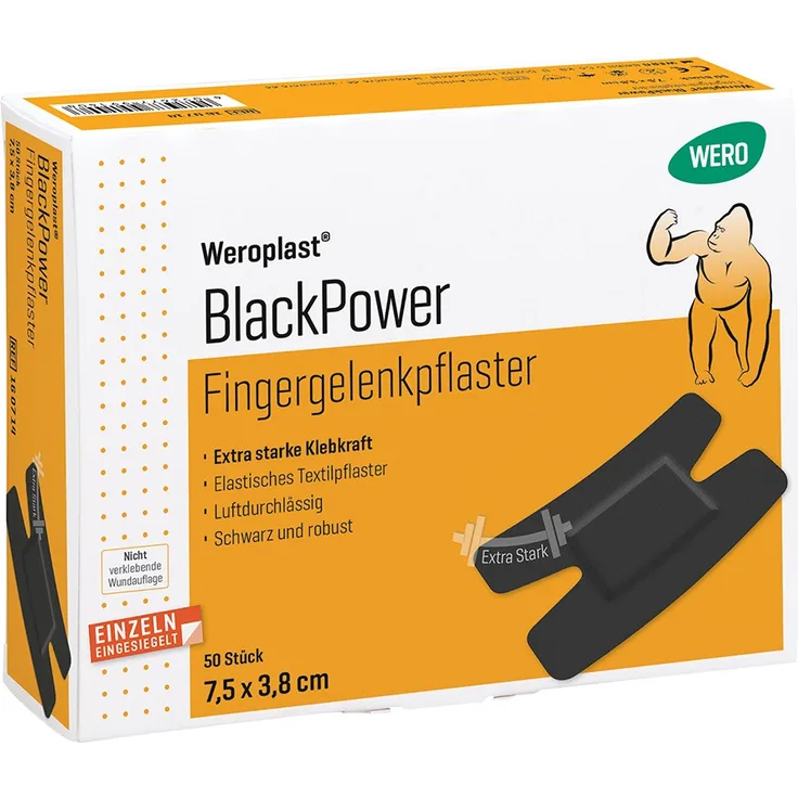 Wero Fingergelenkpflaster Weroplast BlackPower