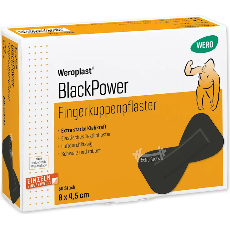 Wero Fingerkuppenpflaster Weroplast BlackPower
