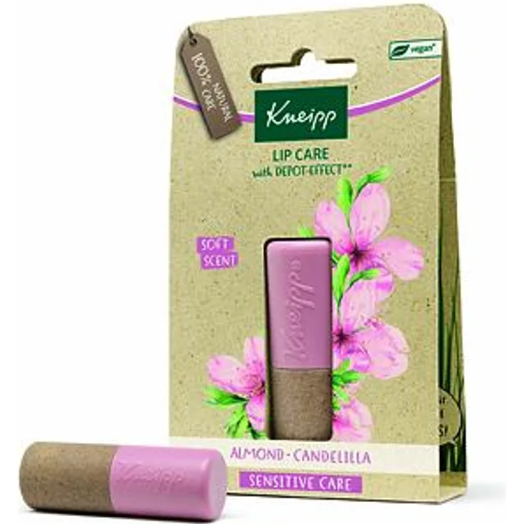 Kneipp Lip Care Almond Candelilla Balsam für empfindliche Lippen 4,7 g für Frauen