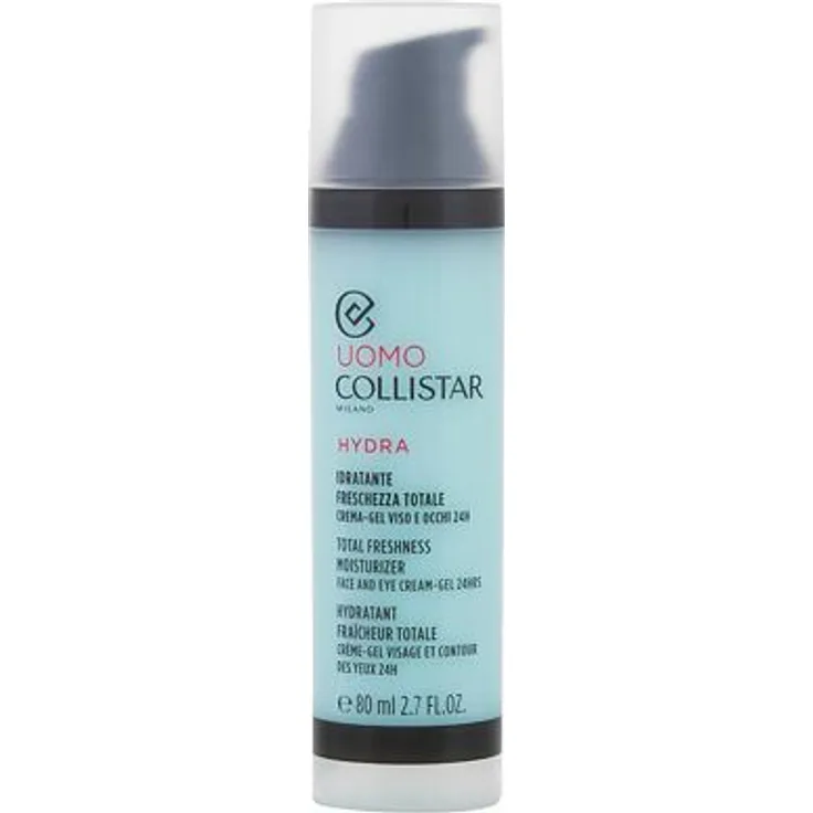 Collistar Uomo Total Freshness Moisturizer Face and Eye Cream-Gel Leichte feuchtigkeitsspendende Gel-Creme für Gesicht und Augenpartie 80 ml für Männer