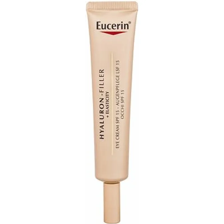 Eucerin Hyaluron-Filler + Elasticity SPF15 Anti-Falten-Augencreme für reife Haut 15 ml für Frauen