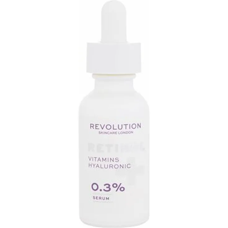 Revolution Skincare Retinol Vitamins Hyaluronic 0,3% Verjüngendes und feuchtigkeitsspendendes Gesichtsserum 30 ml