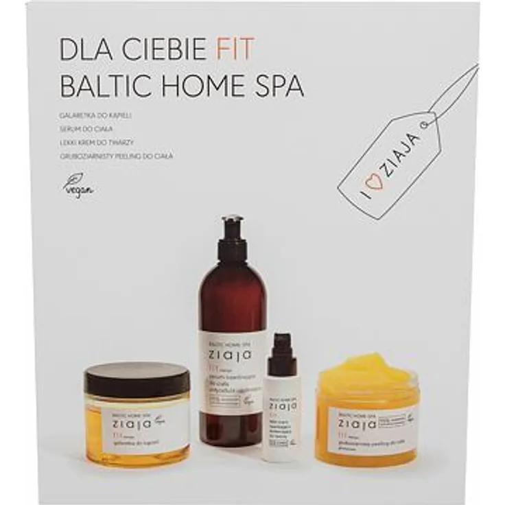 Ziaja Baltic Home Spa Fit Set Tagescreme Baltic Home Spa Fit 50 ml + Gelee für das Bad Baltic Home Spa Fit Mango 260 ml + Körperpeeling Baltic Home Spa Fit Mango 300 ml + Hautserum Baltic Home Spa Fit Mango 400 ml für Frauen