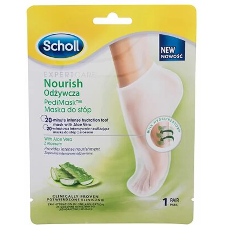 Scholl Expert Care Nourishing Foot Mask Aloe Vera Nährende und erweichende Fußmaske mit Aloe Vera