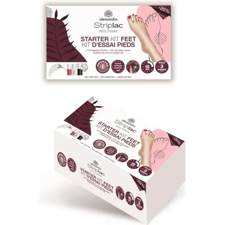 Alessandro Striplac Peel or Soak Starter Kit Feet