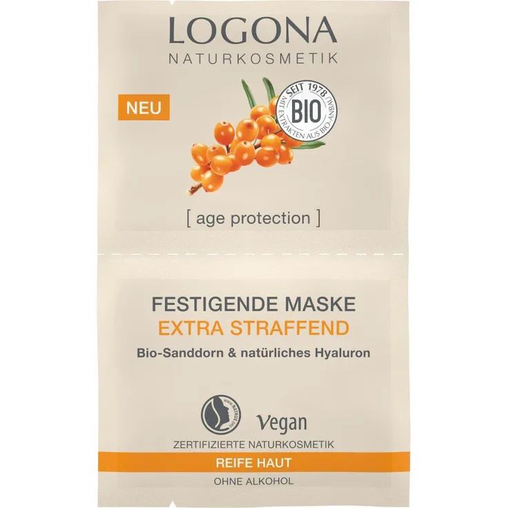 Logona Age Protection Festigende Maske Extra Straffend Anti-Aging-Gesichtspflege 15 ml