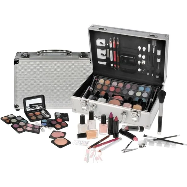 SFBA Schminkkoffer Set Alu Profi-Qualität mit French Manicure 58 teilig