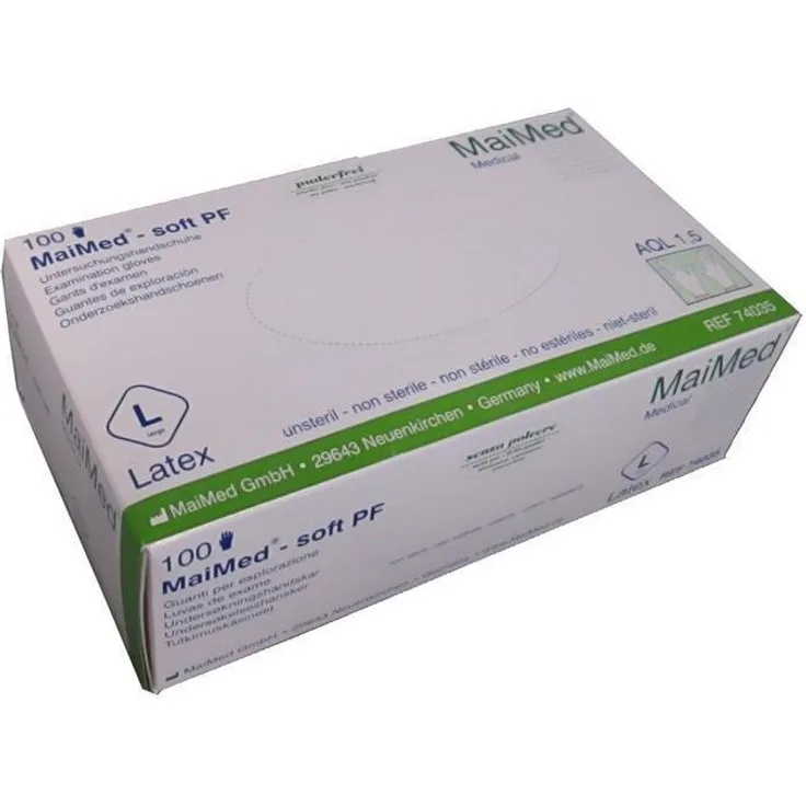 Maimed Soft Latex puderfrei L, 100 Stück