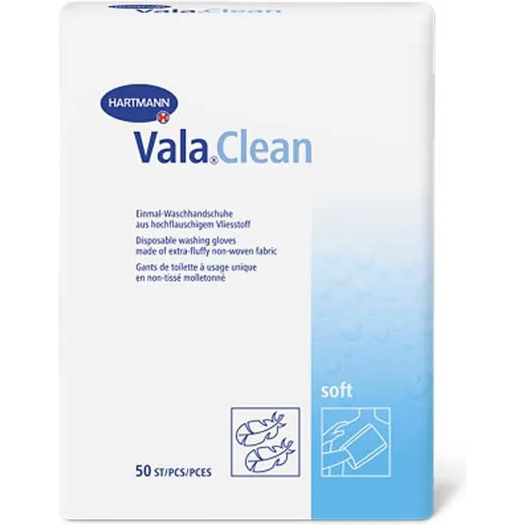 Paul Hartmann ValaClean Einmal-Waschhandschuhe soft, 50 Stück