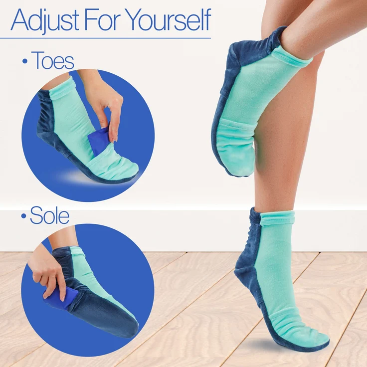 Venicce Love Hot Cold Socks Kalt-Warm Socken mit Kühlpads Wärme- und Kältetherapie für beanspruchte Füße - Preisvergleich – Bild 4