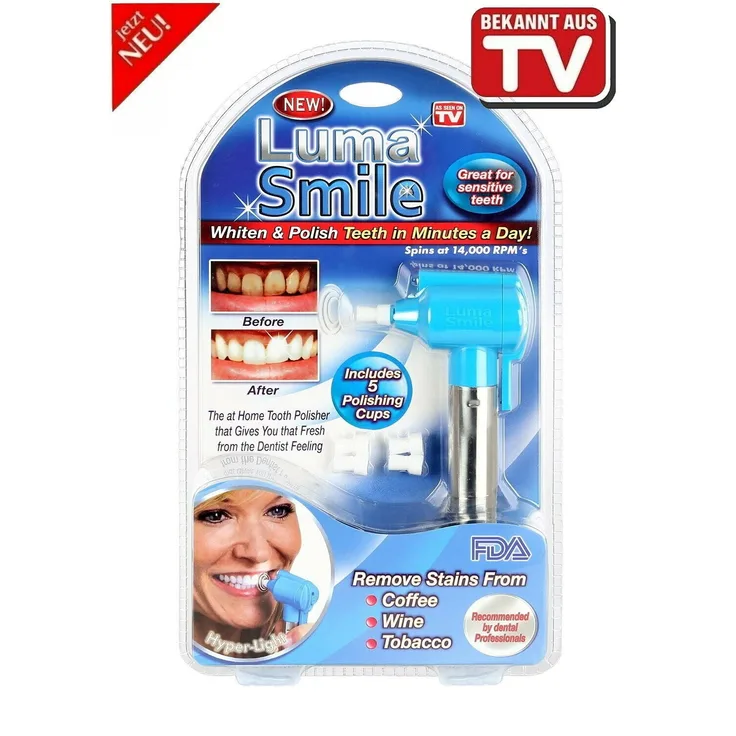 Luma Smile Zahnpolierer Zahnstein Poliermaschine gegen Zahnverfärbungen