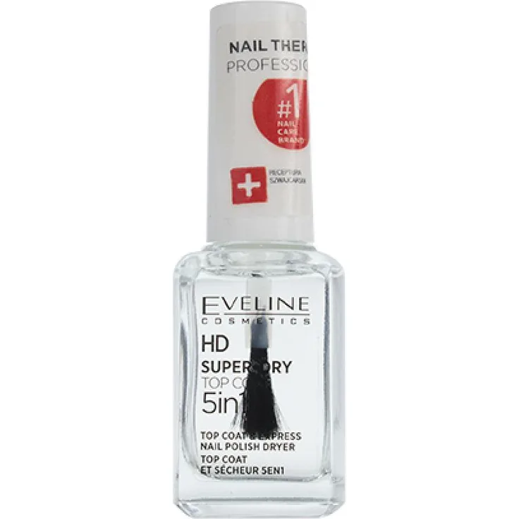 Eveline Cosmetics Nail Therapy 5in1 Super-Dry Lacquer Hardener und Trocknungsbeschleuniger 12 ml
