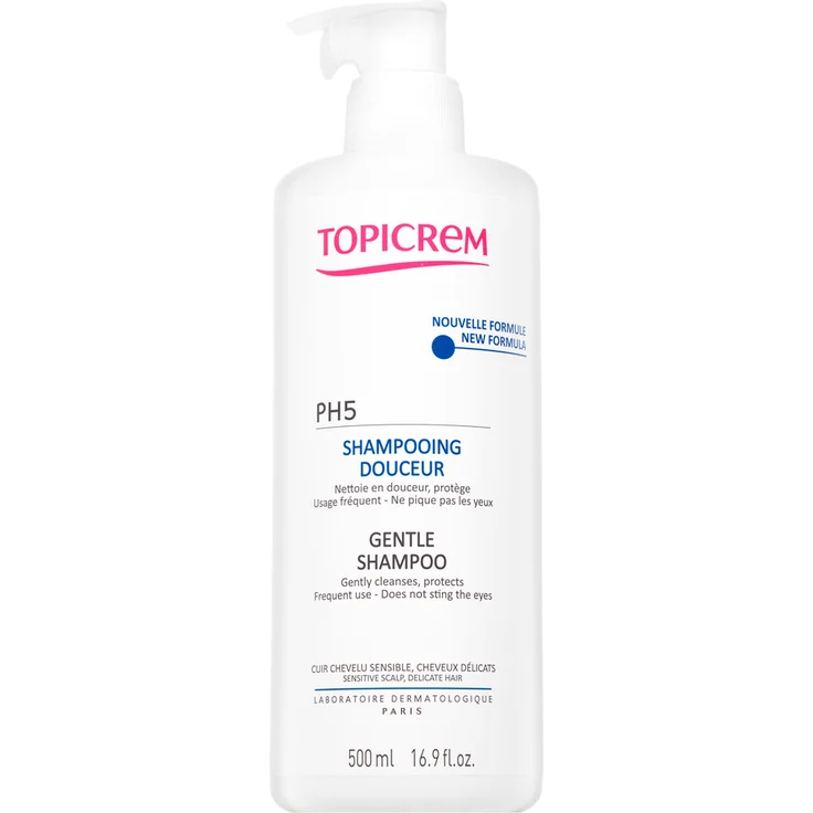 Topicrem PH5 Shampooing Douceur nicht reizendes Shampoo für empfindliche Kopfhaut 500 ml – Bild 1