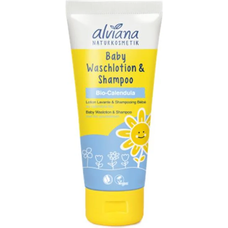Alviana Baby Waschlotion & Shampoo 200 ml – Bild 1