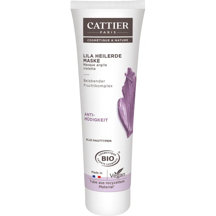 Cattier Lila Heilerde Maske Anti Müdigkeit 100 ml