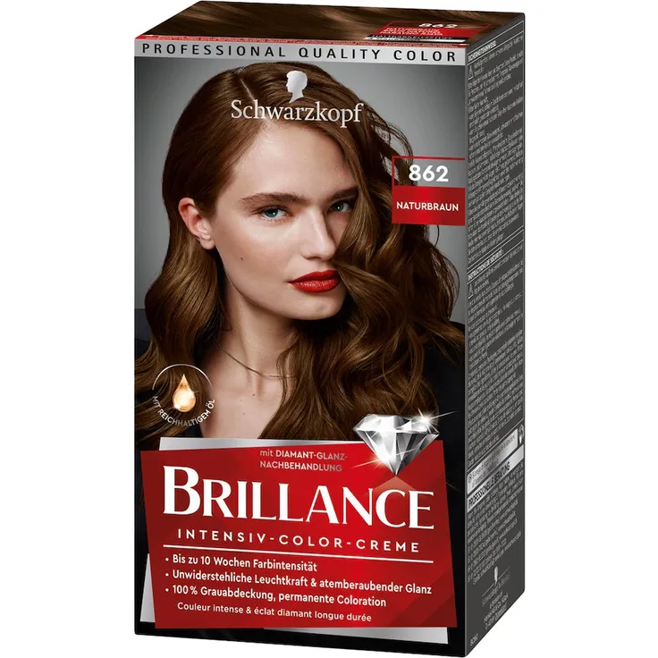 Brillance Intensiv-Color-Creme Stufe 3 Coloration 160 ml Schwarz Damen