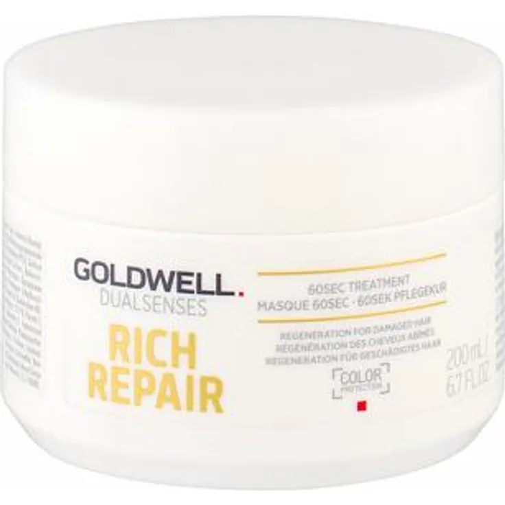 Goldwell Dualsenses Rich Repair 60sec Treatment Regenerierende 60 Sek. Haarmaske für trockenes und brüchiges Haar 200 ml