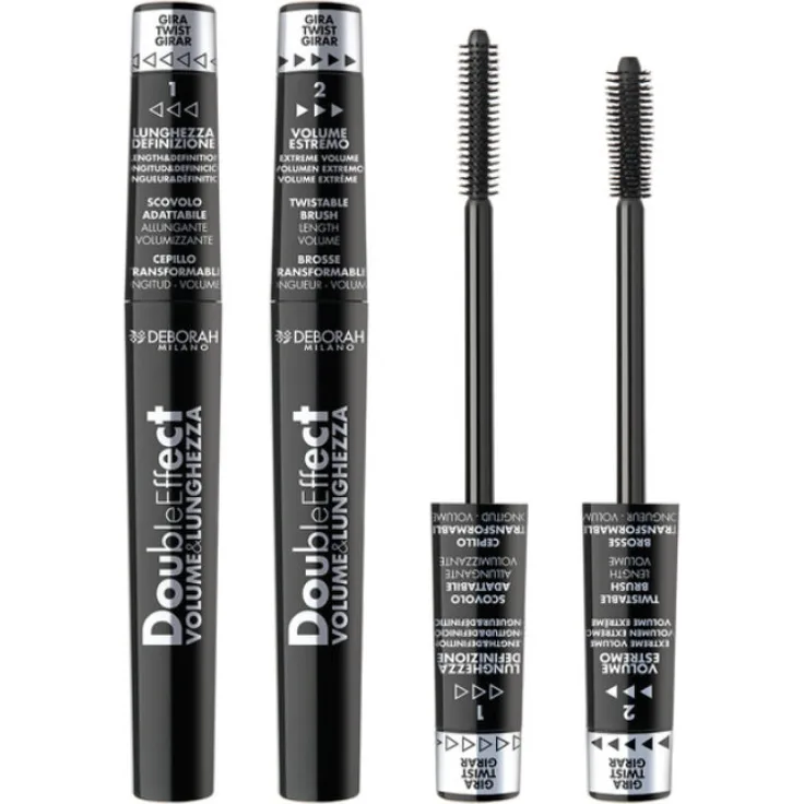 Deborah Milano Double Effect Mascara Schwarz 8 ml